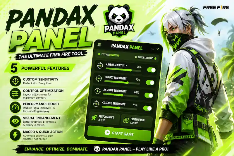 Panda X Panel APK Download 2026 (Latest v144.0) FF Injector Tool -ApkSalta 2 panda x panel freefire