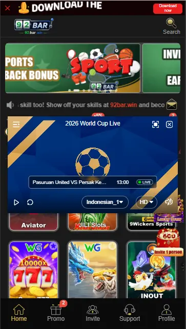 92Bar Game APK Download - Real Earning App for Android in Pakistan 2026 2 92bar game apk download app interface