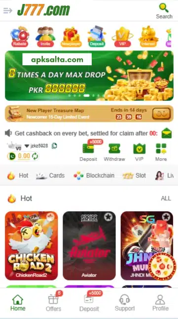 j777 game app interface