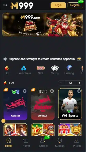 m999 game app interface pakistan