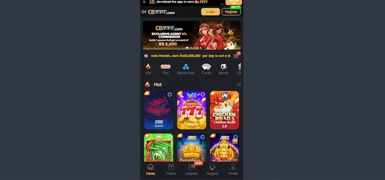 cb777 game app interface