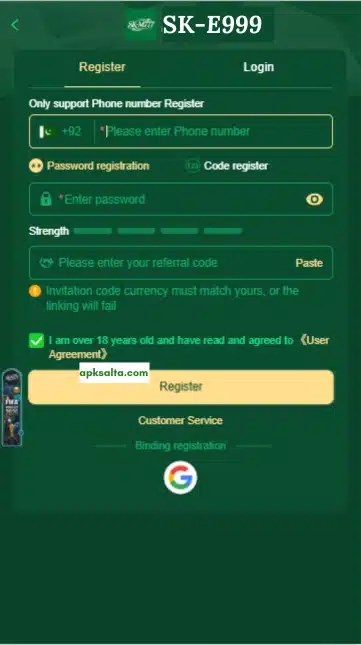 SK-E999 Game Download APK (New Earning App) 2026 for Android in Pakistan 4 sk-e999 game download apk login registr