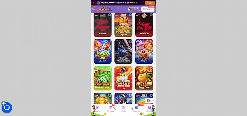 hi309 popular games