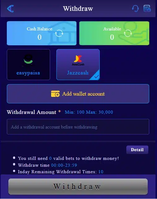 pak3 game download  withdraw money
